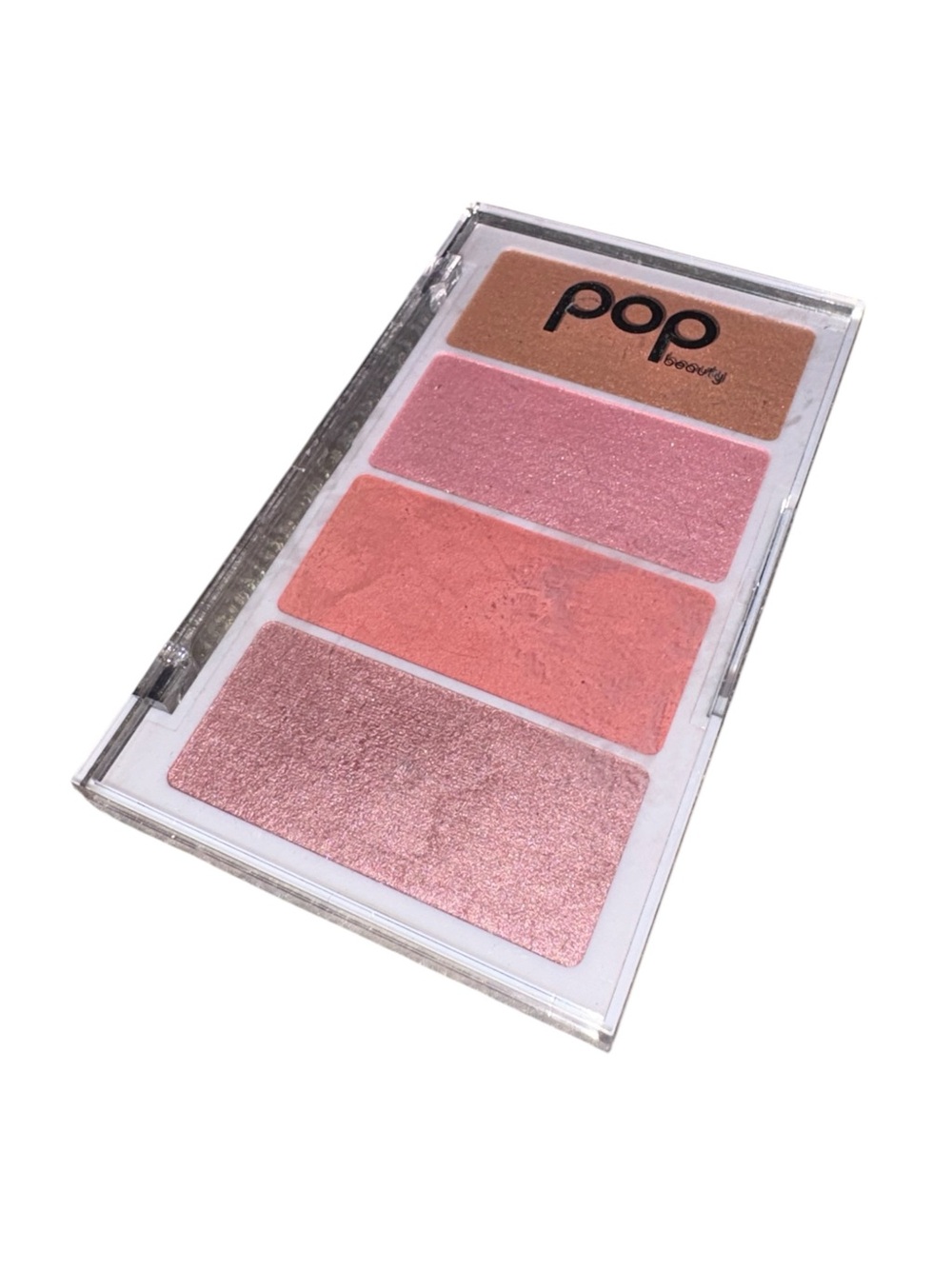 pop Beauty Blush & Highlight Palette in Pink and Peach Tones